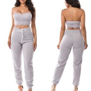 Stylish Gray Women's Jumpsuit